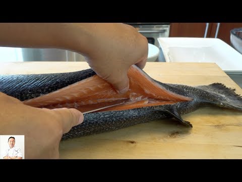 Japanese Technique | How To Fillet A Whole Salmon HD