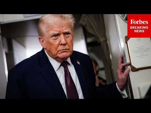 BREAKING NEWS: Trump Takes Questions About Iran War, Oil Prices On Air Force One Flight To JBA