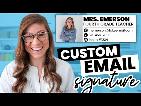 How to Create a Custom Email Signature Using Google Slides | Tutorial for Teachers