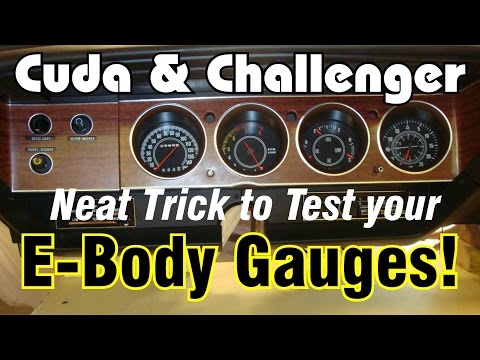 How to test E-Body Gas, Temp, Oil, Fuel Gauges