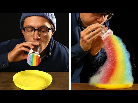 Easy science experiments and optical illusions. Full version!