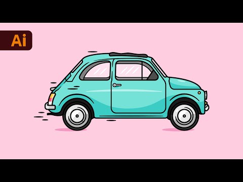 Adobe Illustrator Tutorial - Car illustration Vector (HD)