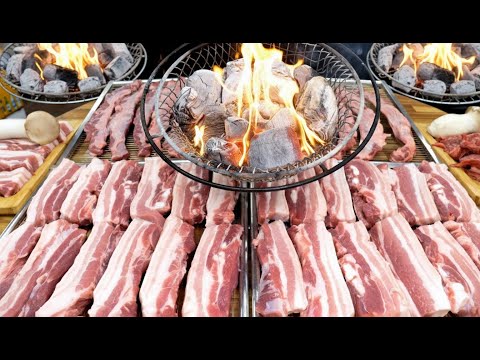 진짜 맛으로 승부하는 마포소금구이의 놀라운 불맛 / Korean Pork BBQ / Korean food