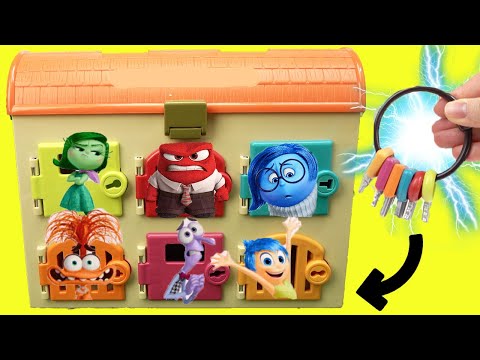 Inside Out 2 Movie Surprise Doors with Keys + DIY Crafts for Kids