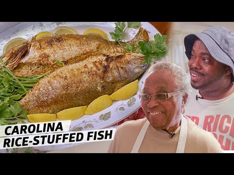 How Gullah Legend Mrs. Emily Meggett Makes Spottail Bass Stuffed With Parsley Rice — Rooted