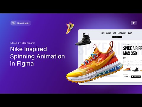 Nike Spinning Animation in Figma