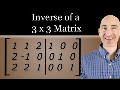 Find the Inverse of a 3x3 Matrix Using Row Operations and an Augmented Matrix