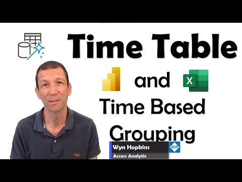 How to create a Time Table to analyze your Power BI or Excel data