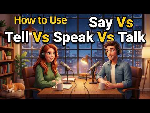 How to Use SAY, TELL, SPEAK & TALK in Everyday English | Daily English Conversations