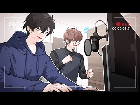 본업 하는 버츄얼 스트리머들의 녹음 현장 브이로그 (w. 하루나비)