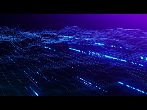 Cyberpunk Hi Tech Hologram Landscape Background video | Footage | Screensaver