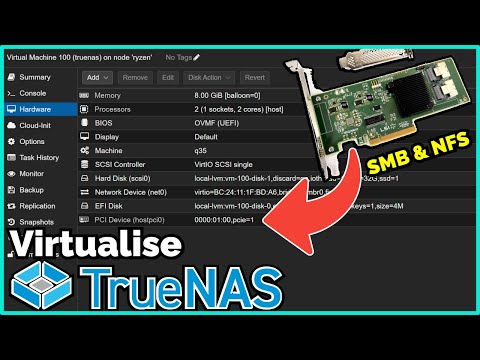 Virtualise TrueNAS to Save Space & Power! SMB & NFS Guide with HBA!