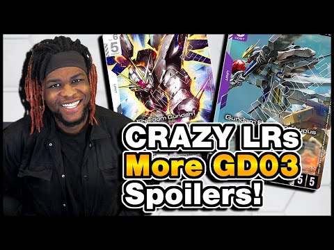 These LRs Are CRAZY! Brand New GD03 Spoilers! Gundam Card Game!