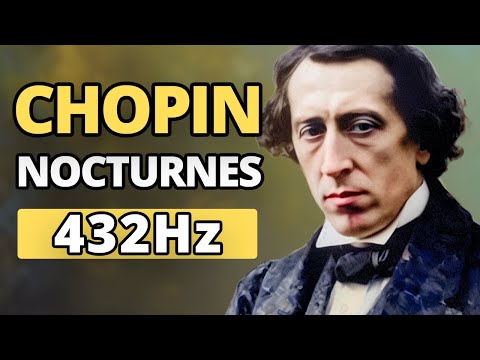 Chopin - The Best Nocturnes & Animated AI Art | 432 Hz | Study, Sleep, Background