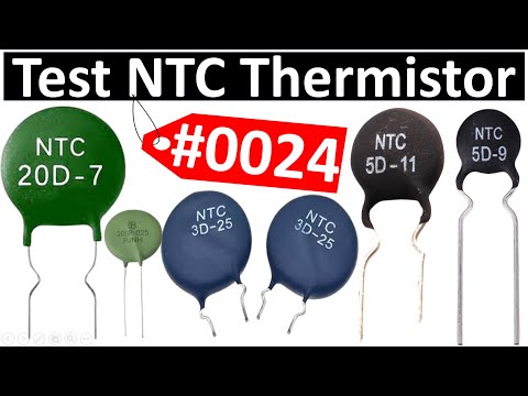 #0024 Electronic Components Testing: How to Test NTC Thermistor SCK with Multimeter | Resistor check