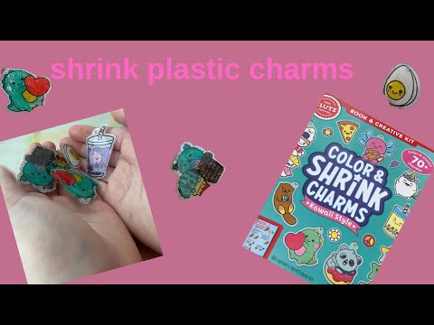 Making shrink plastic charms 
