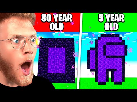 BECKBROS React To MINECRAFT at DIFFERENT AGES! (old vs young) *movie*