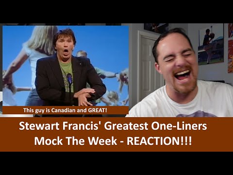 American Reacts to Stewart Francis' Greatest One-Liners on Mock The Week REACTION