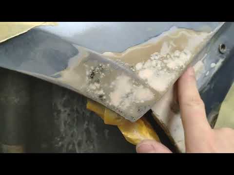 Частичная покраска автомобиля. Локальный окрас детали аэрографом. Убираем жук.