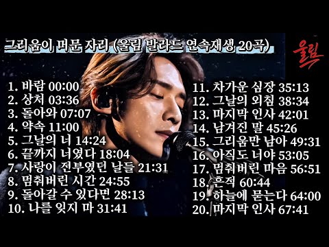 가슴을 울리는 울림 발라드 명곡 20곡 - 그리움이 머문 자리 (The Place Where Longing Stays)