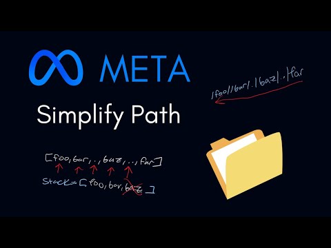 Simplify Path - LeetCode 71 - Popular Meta Interview Question