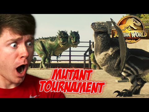 MUTANT DINOSAUR TOURNAMENT in JURASSIC WORLD EVOLUTION 2!