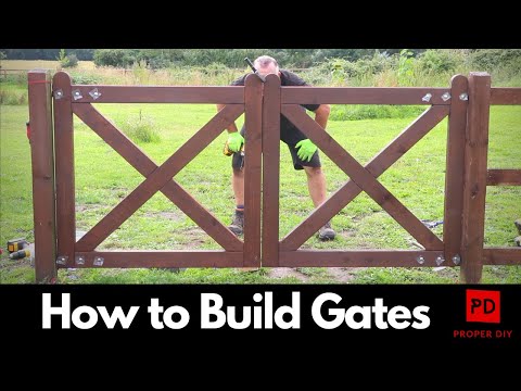 How to Make Timber Gates with Half Lap Joints