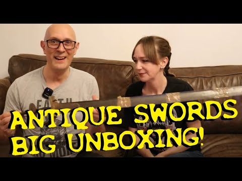 Antique Swords - BIG UNBOXING! With Matt & Lucy Easton