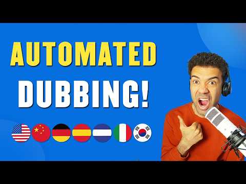 This AI Does Automated Dubbing On Videos FAST! (tutorial)