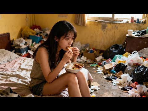 😭A Very Beautiful Girl Is Living In A Garbage Dump! We Will Help Her.