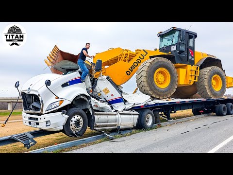 Dangerous Idiots Fastest Truck & Heavy Equipment Fails | Extreme Oversized Truck Transport #75