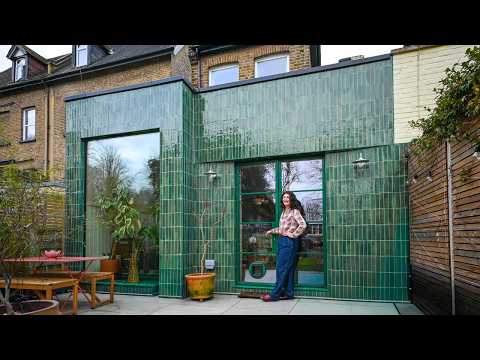 Inside Designer Patsy's Gorgeous Green Tiled Extension & Full Home Renovation in North London