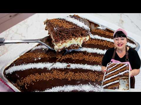 SURPREENDA SUAS VISITAS DE NATAL COM ESSE BOLO PRESTÍGIO CREMOSO GELADO MOLHADINHO FÁCIL NA FORMA