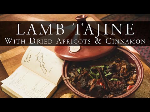 Traditional Moroccan CINNAMON LAMB & DRIED APRICOT TAJINE