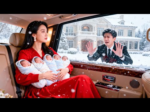 3-year contract ended, he divorced fast—she’s back as CEO with quintuplets, he begs！