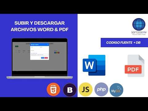 36. Subir & Descargar Archivos WORD & PDF usando PHP & MySQL.