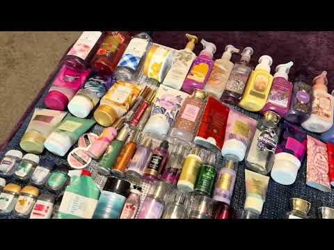 Bath and body works products I used in 2025 body care projects 