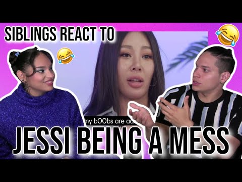 Siblings react to "Jessi being a mess in front of FEMALE IDOLS" 🤣💜✨