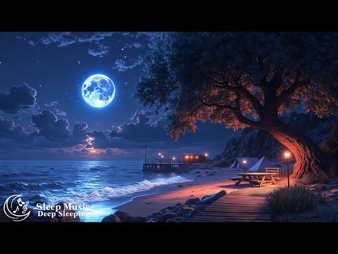 (No Ads) Quickly Put You To Sleep • Healing Music With Sound Of Ocean Waves • Reduce Stress, Fati...