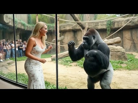 This Gorilla Just Fell in Love… and the Human Voic