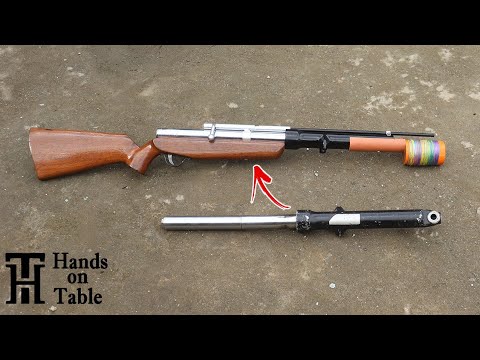 I Turn Motorcycle Shock Into Fishing Gun