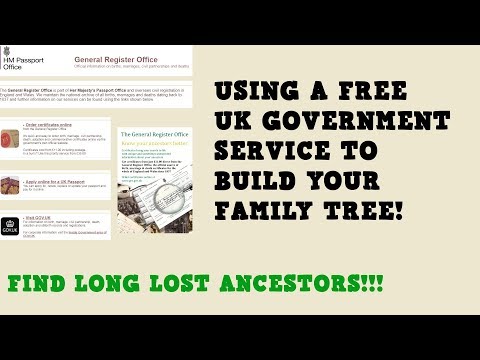 Using a Free Government Service to Research Your Family Tree!