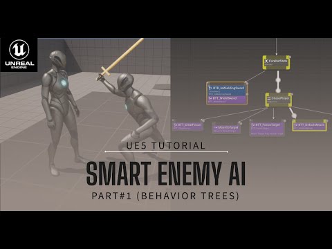 Smart Enemy AI | (Part 1: Behavior Trees) | Tutorial in Unreal Engine 5 (UE5)