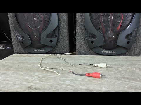 Speaker Wire to RCA Plug