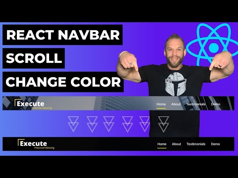 React Tutorial - How to Change Navbar Color When Scrolling in React