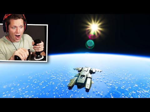 FLYING THE HALO PELICAN TO SPACE in Microsoft Flight Simulator