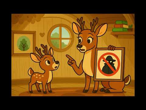Оленятко та небезпечний незнайомець 🦌 | Не всі, хто посміхаються, — друзі | Повчальна казка