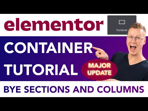 Elementor Container Tutorial | No More Sections And Columns 😎