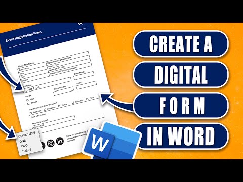 Microsoft Word Tips: Design Fillable Forms with Checkboxes, Text Fields & Drop-Downs
