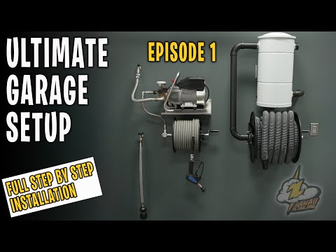 EP#1 Ultimate Tutorial. How To Install A Wall Mounted Pressure Washer & Vacuum.